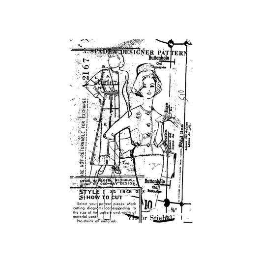 Tim Holtz Stampers Anonymous Cling Mount Stamp Vogue Stampers Anonymous Tim Holtz Other 