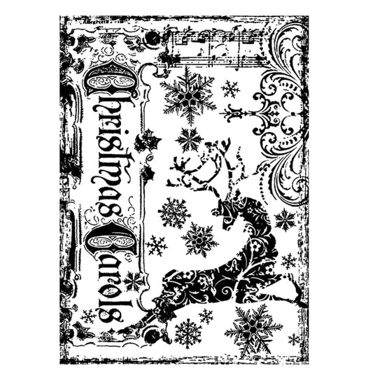 Tim Holtz Stampers Anonymous Cling Mount Stamp Reindeer Games Stampers Anonymous Tim Holtz Other 