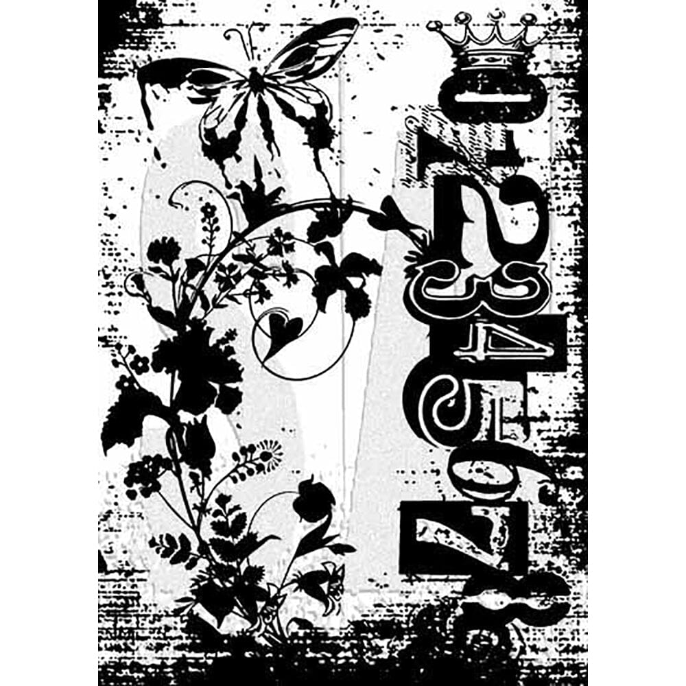 Tim Holtz Stampers Anonymous Cling Mount Stamp Fairy Garden Stampers Anonymous Tim Holtz Other 