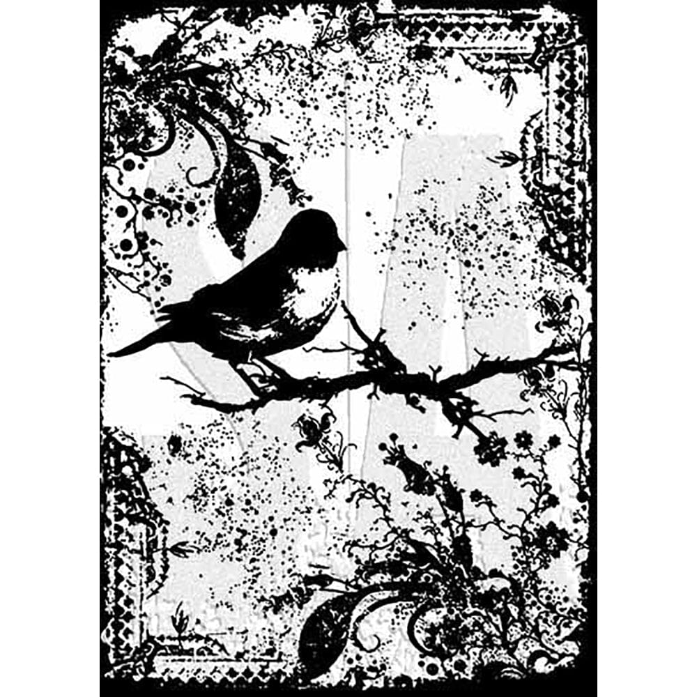 Tim Holtz Stampers Anonymous Cling Mount Stamp Tattered Sparrow Stampers Anonymous Tim Holtz Other 