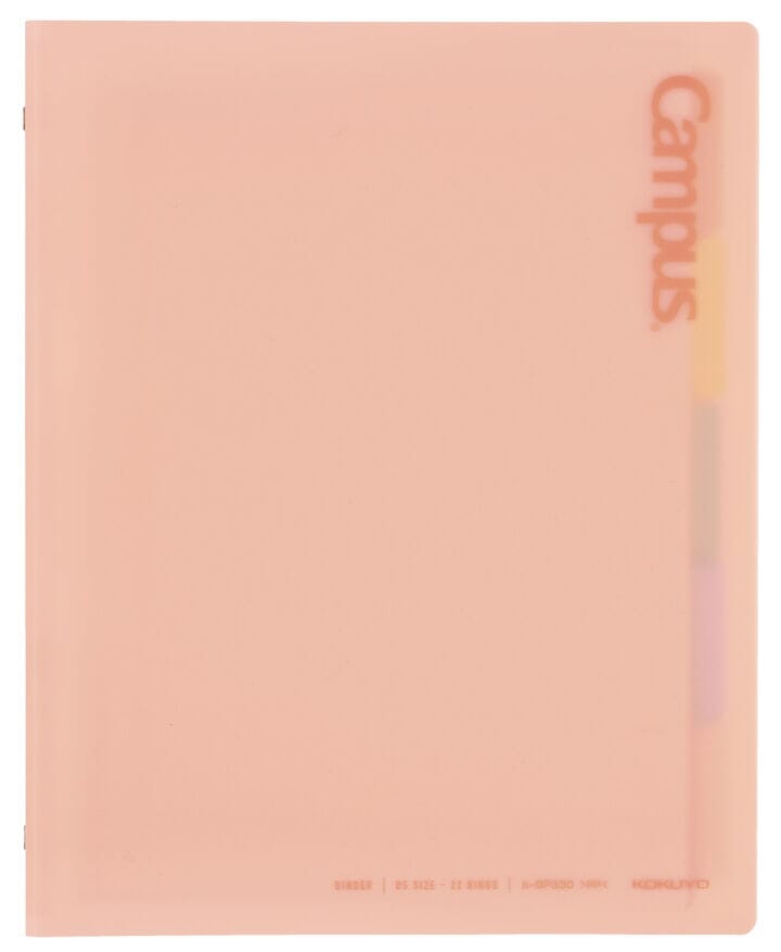 Kokuyo Campus QuickSnap Binder B5 Tools & Accessories Kokuyo Pink 