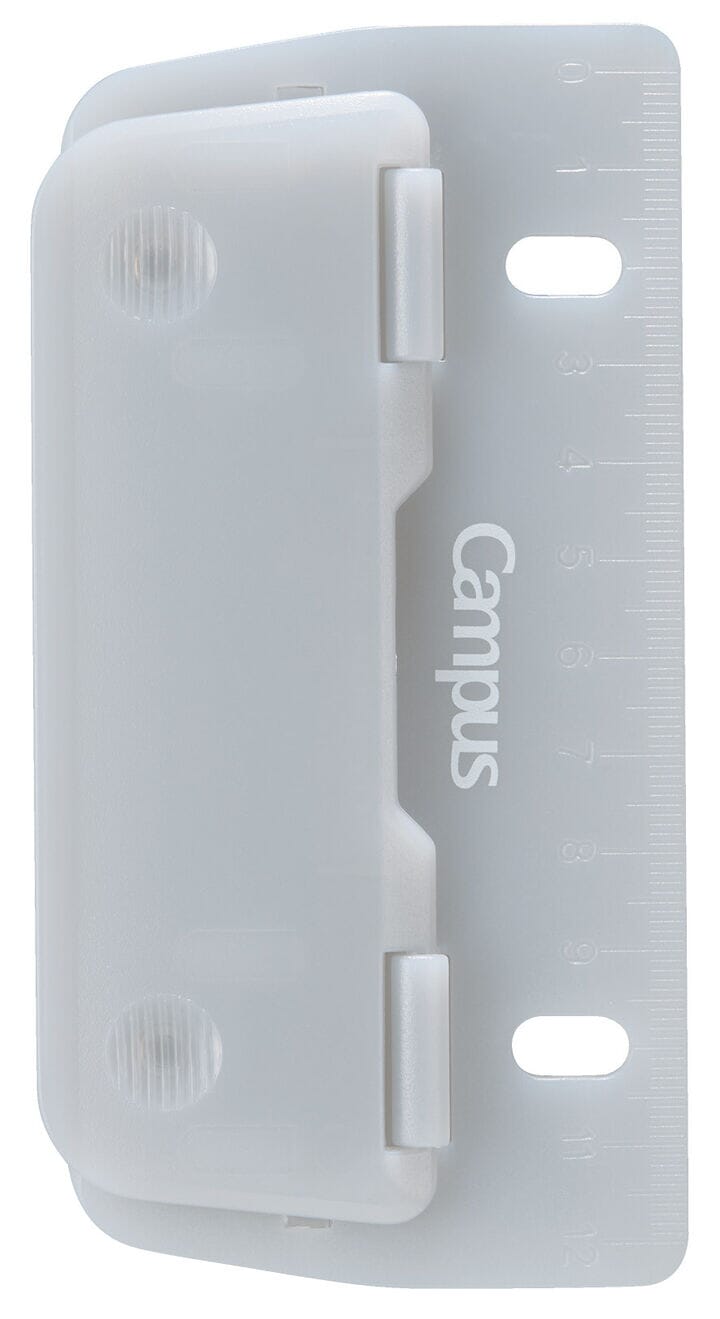 Kokuyo Campus Card 2-Hole Punch Gray Tools & Accessories Kokuyo 