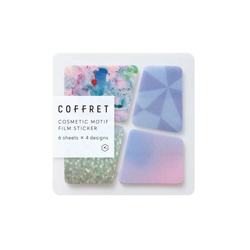 Hitotoki Coffret Cosmetic Motif Film Sticker Block - Lilac Pink Stickers Coffret 