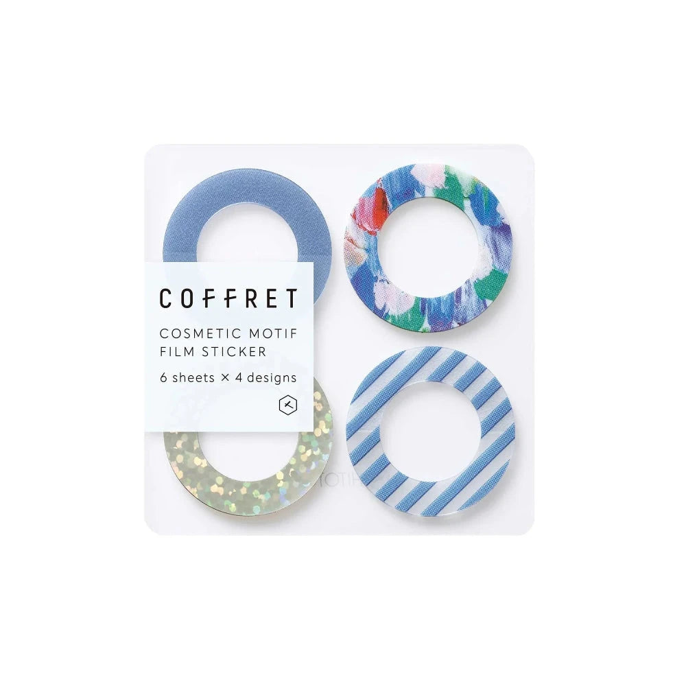Hitotoki Coffret Cosmetic Motif Film Sticker Ring - Lagoon Blue Stickers Coffret 