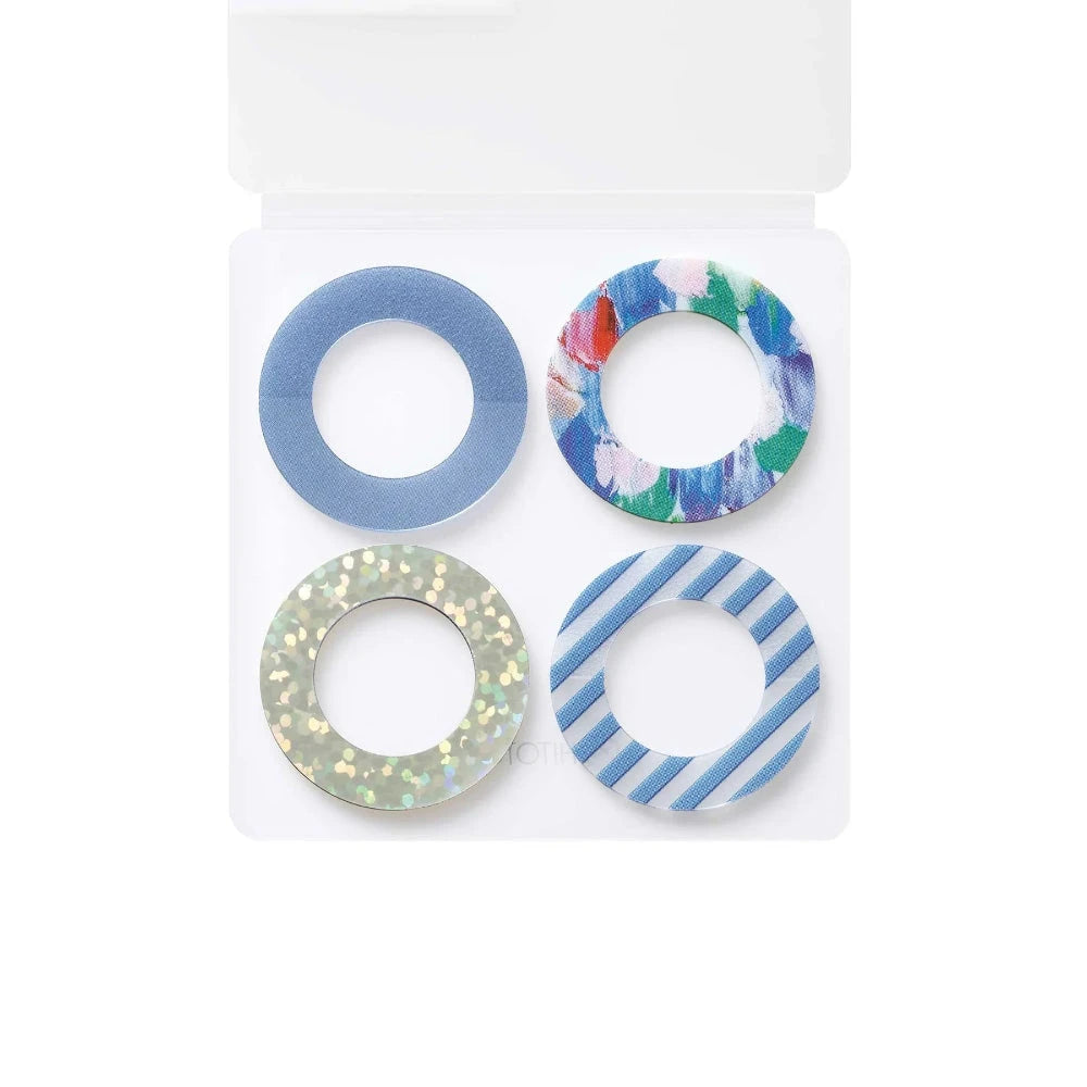 Hitotoki Coffret Cosmetic Motif Film Sticker Ring - Lagoon Blue Stickers Coffret 