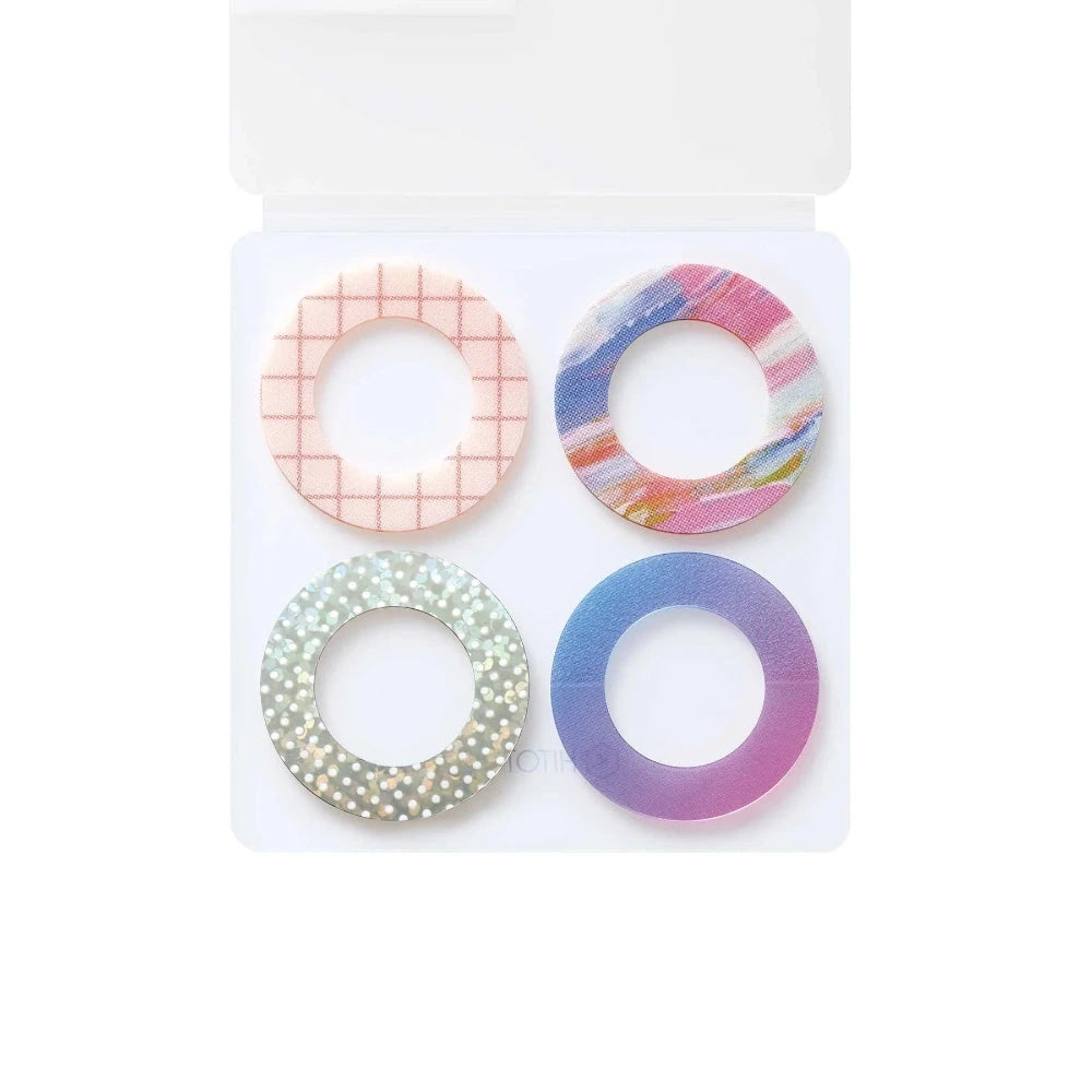 Hitotoki Coffret Cosmetic Motif Film Sticker Ring - Lilac Pink Stickers Coffret 