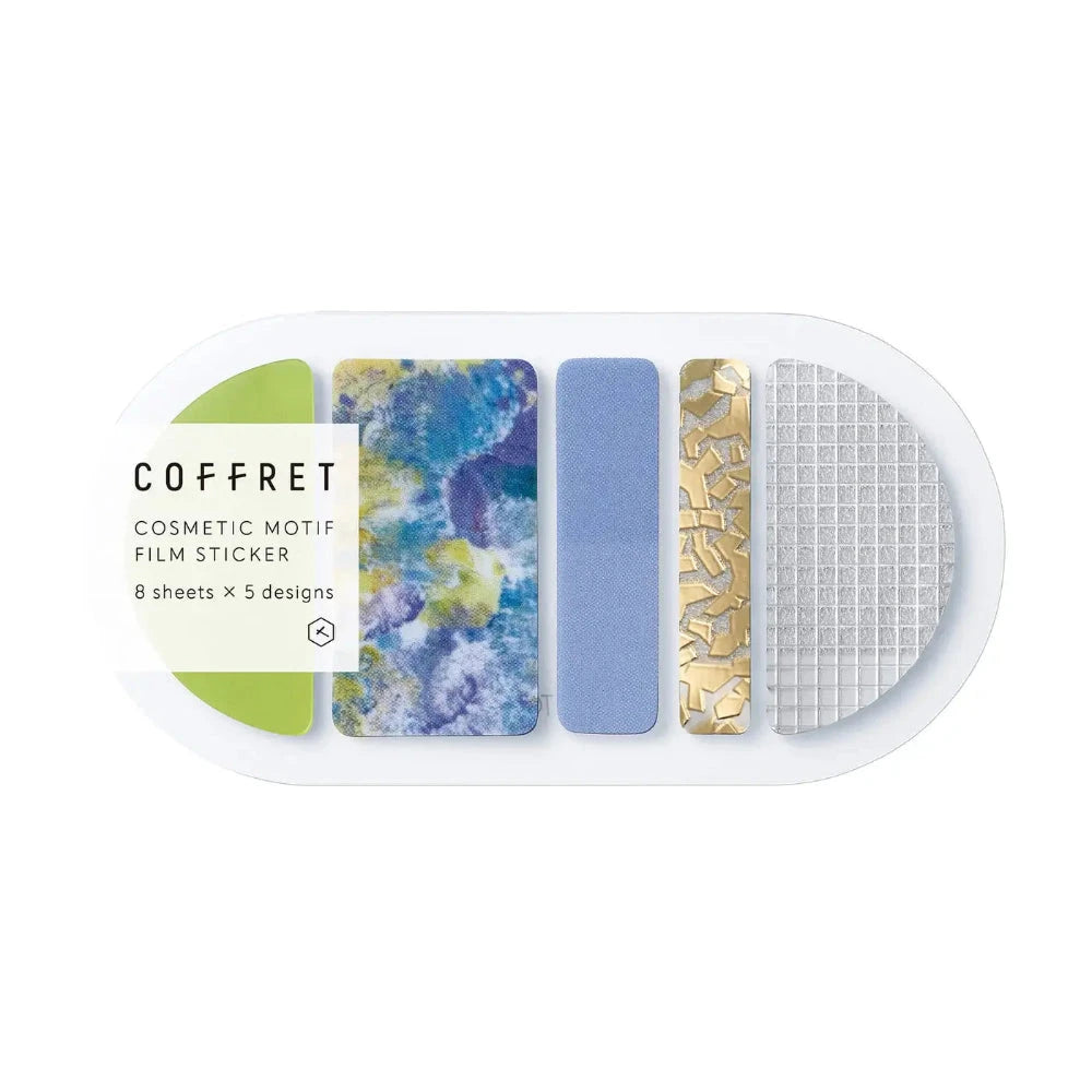 Hitotoki Coffret Cosmetic Motif Film Sticker Round - Chiffon Yellow Stickers Coffret 