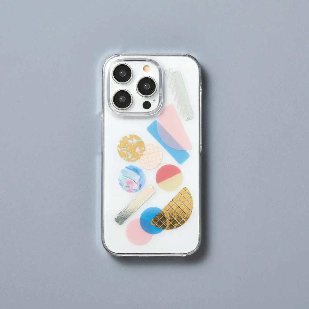Hitotoki Coffret Cosmetic Motif Film Sticker Round - Horizon Blue Stickers Coffret 