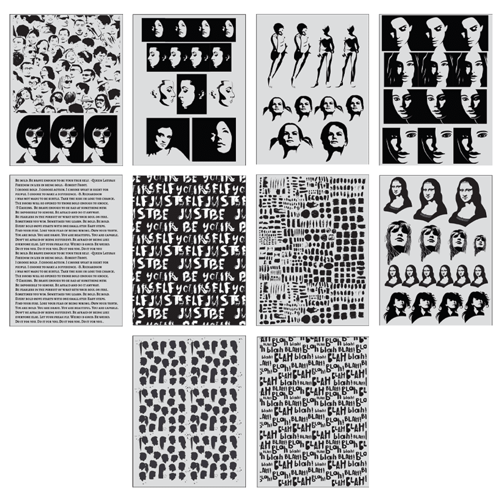 Dina Wakley Media Collage Paper - Bold Surfaces Dina Wakley Media 