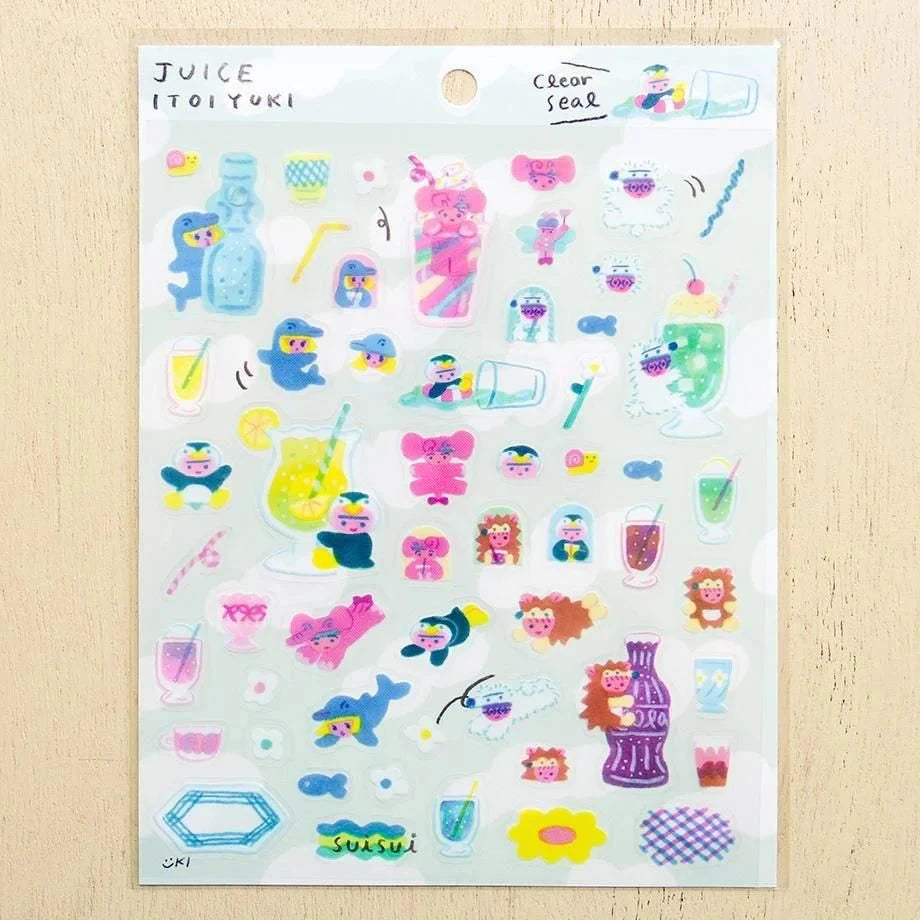 Cozyca Yuki Itoi Sticker Sheet - Juice Surfaces Cozyca 