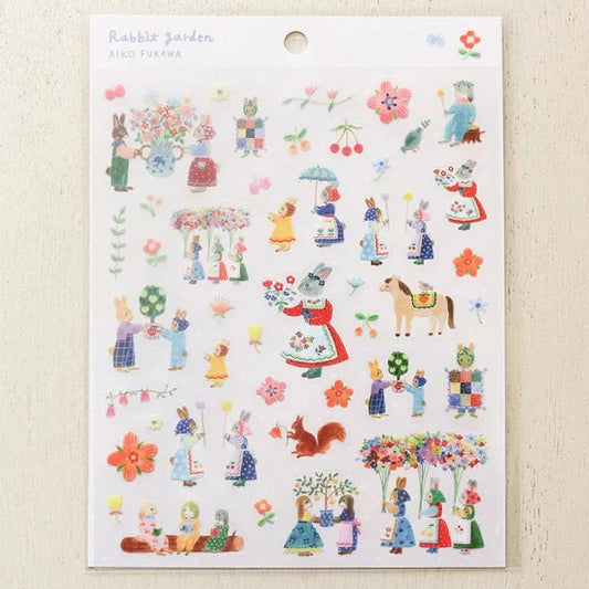 Cozyca Aiko Fukawa Sticker Sheet - Rabbit Garden Surfaces Cozyca 
