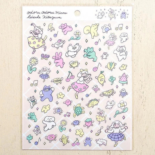Cozyca Heisuke Kitazawa Sticker Sheet - Dance, Dance Everyone Surfaces Cozyca 