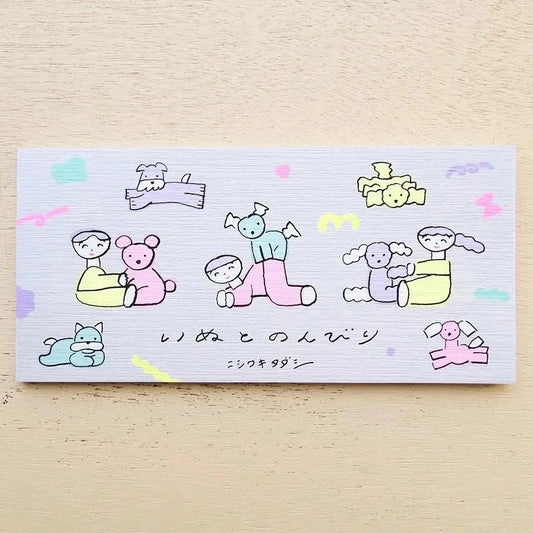 Cozyca Nishiwaki Tadashi Notepad - Relaxing with Dogs Surfaces Cozyca 