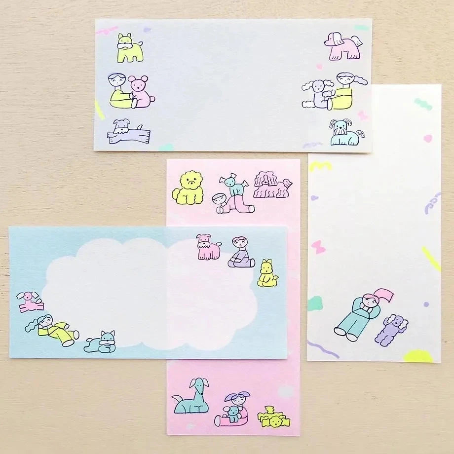 Cozyca Nishiwaki Tadashi Notepad - Relaxing with Dogs Surfaces Cozyca 