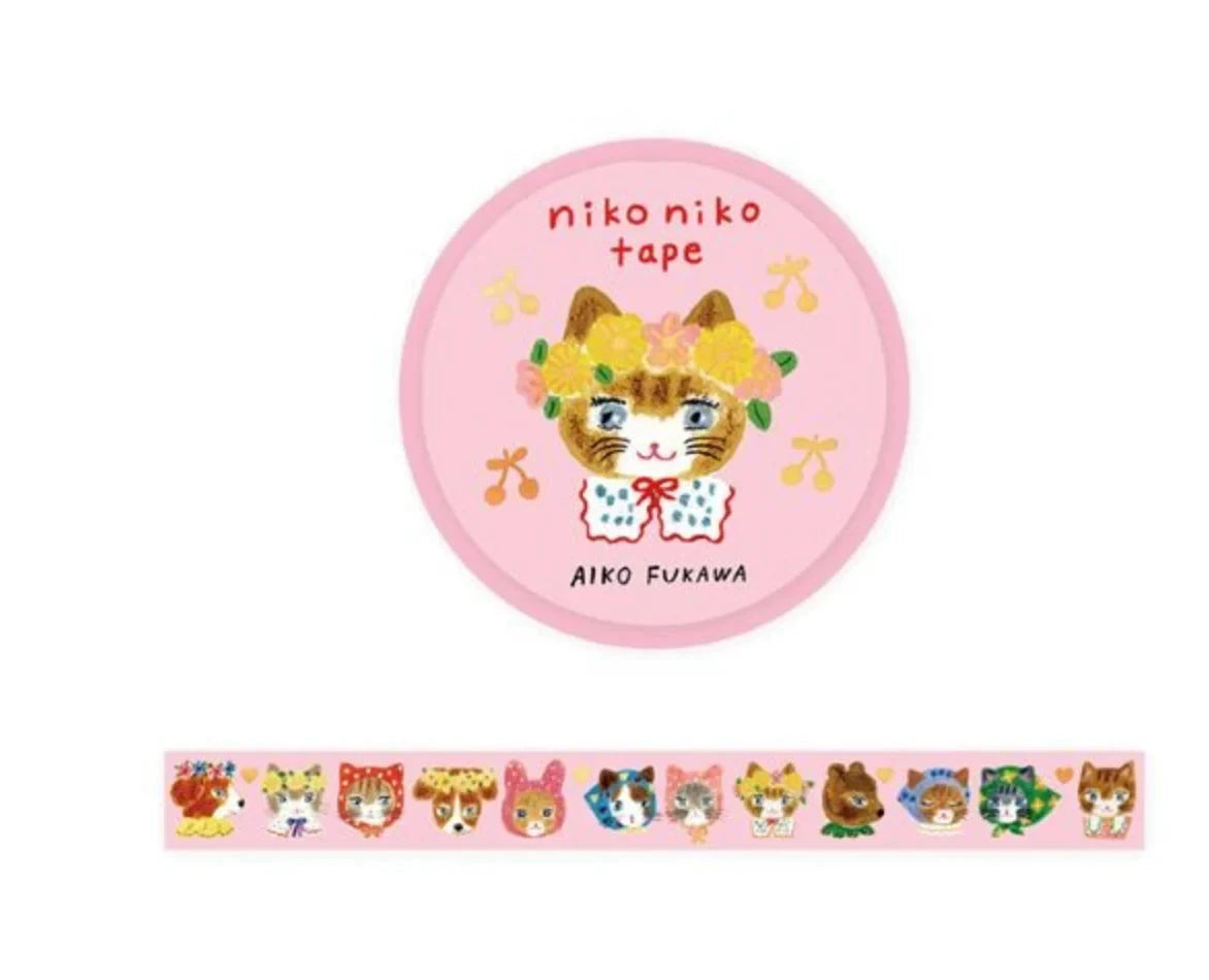 Cozyca Aiko Fukawa Foil Stamping Washi Tape Washi Tape Cozyca Niko Niko 