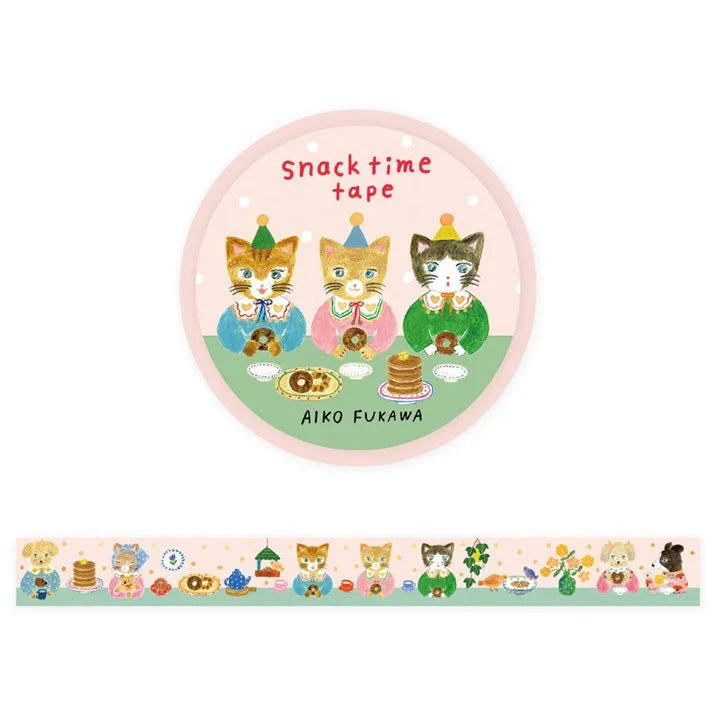 Cozyca Aiko Fukawa Foil Stamping Washi Tape Washi Tape Cozyca Snack Time 