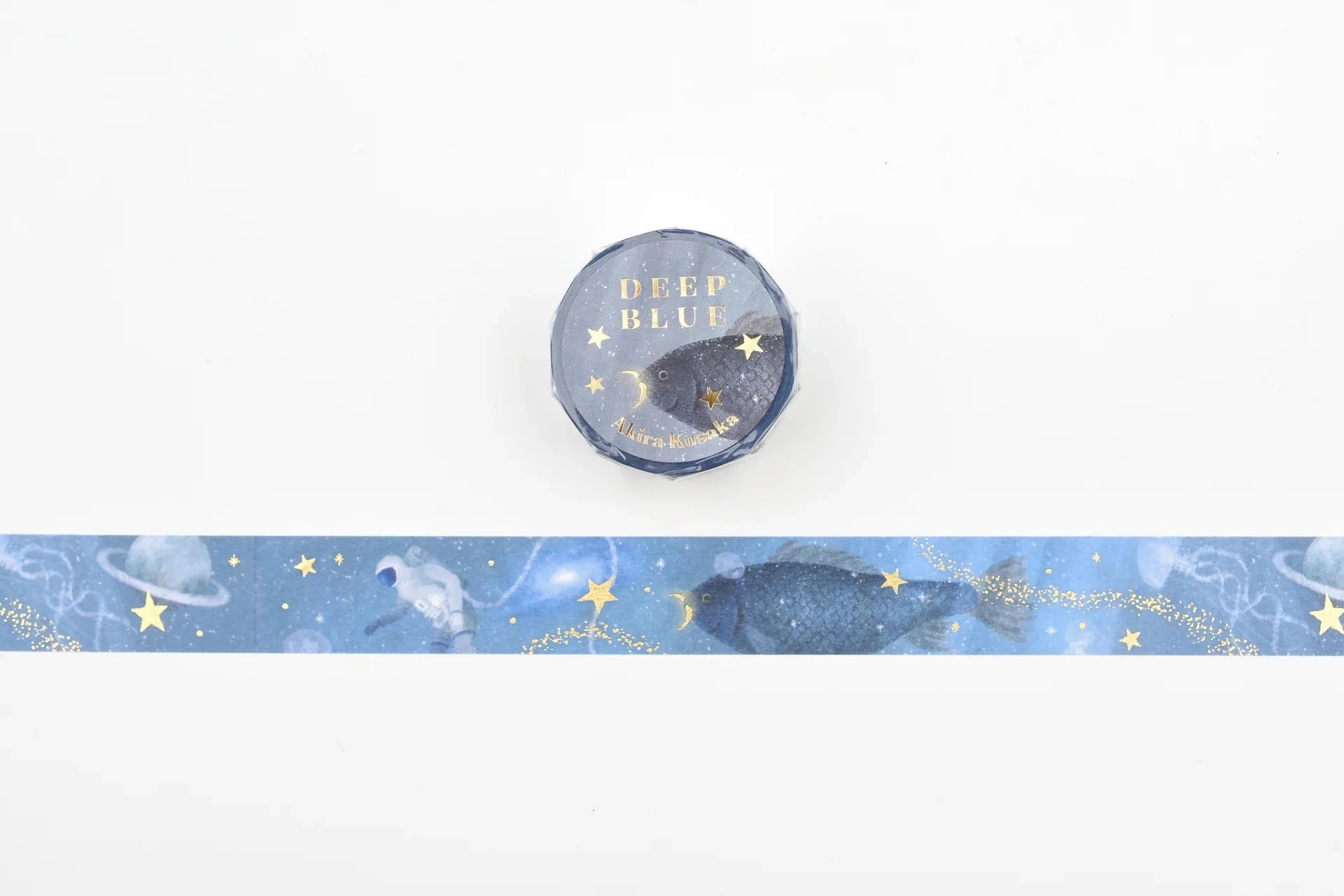 Cozyca Akira Kusaka Foil Stamping Washi Tape Washi Tape Cozyca Deep Blue 