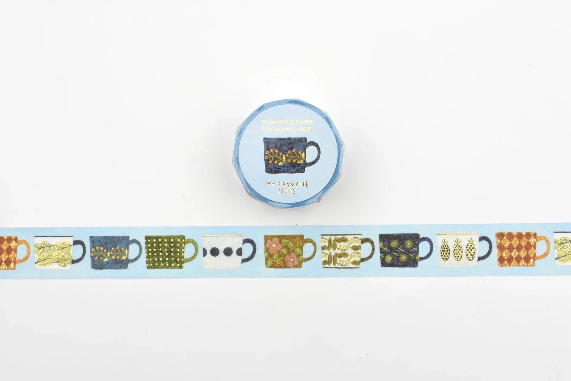 Cozyca Midori Asano Foil Stamping Washi Tape Washi Tape Cozyca My Favorite Mugs 