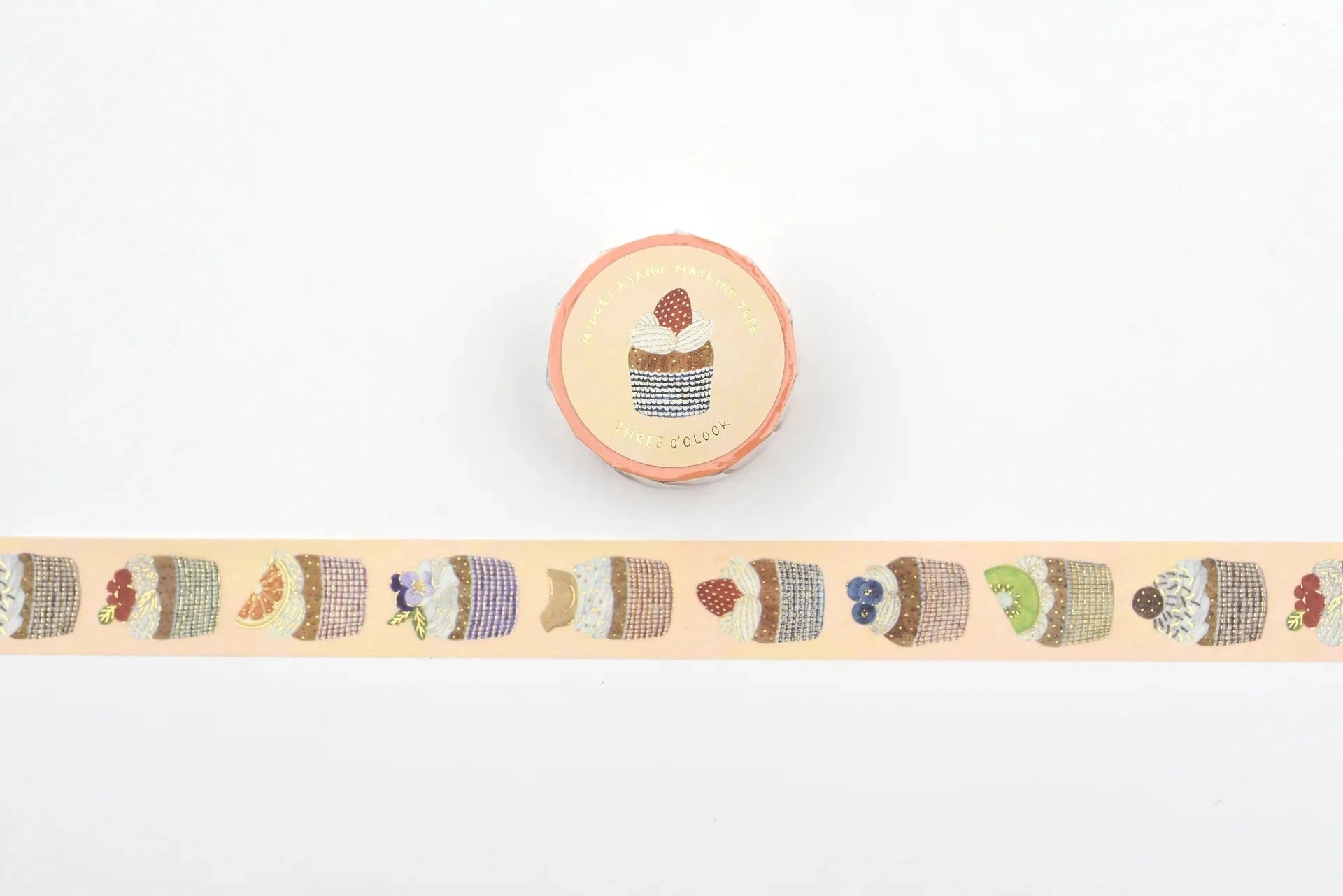 Cozyca Midori Asano Foil Stamping Washi Tape Washi Tape Cozyca Three O'Clock 