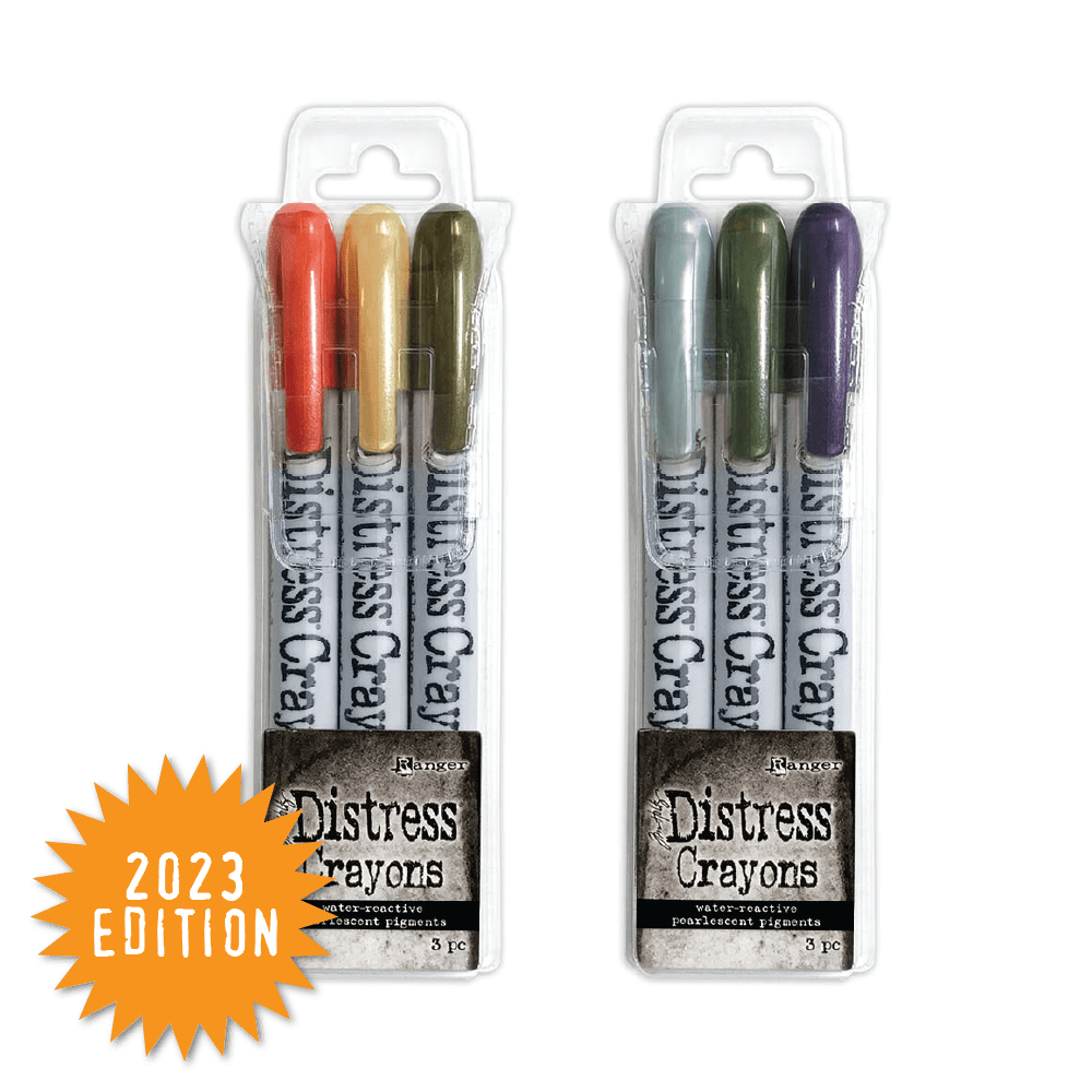 Tim Holtz Distress® Halloween Seasonal Crayons Set #5 & #6 Bundles Distress 