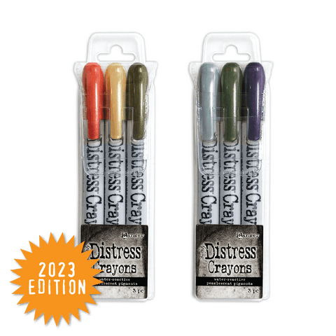 Tim Holtz Pearlescent Distress Crayons: Holiday, Set #5 (TSCK84389)