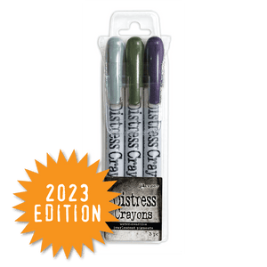 Tim Holtz Distress® Halloween Pearlescent Crayon Set #6 Kits Distress 