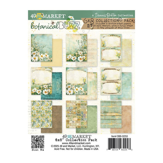 49 and Market Botanical Buzz - 6X8 Solids Collection Pack Surfaces 49 and Market 