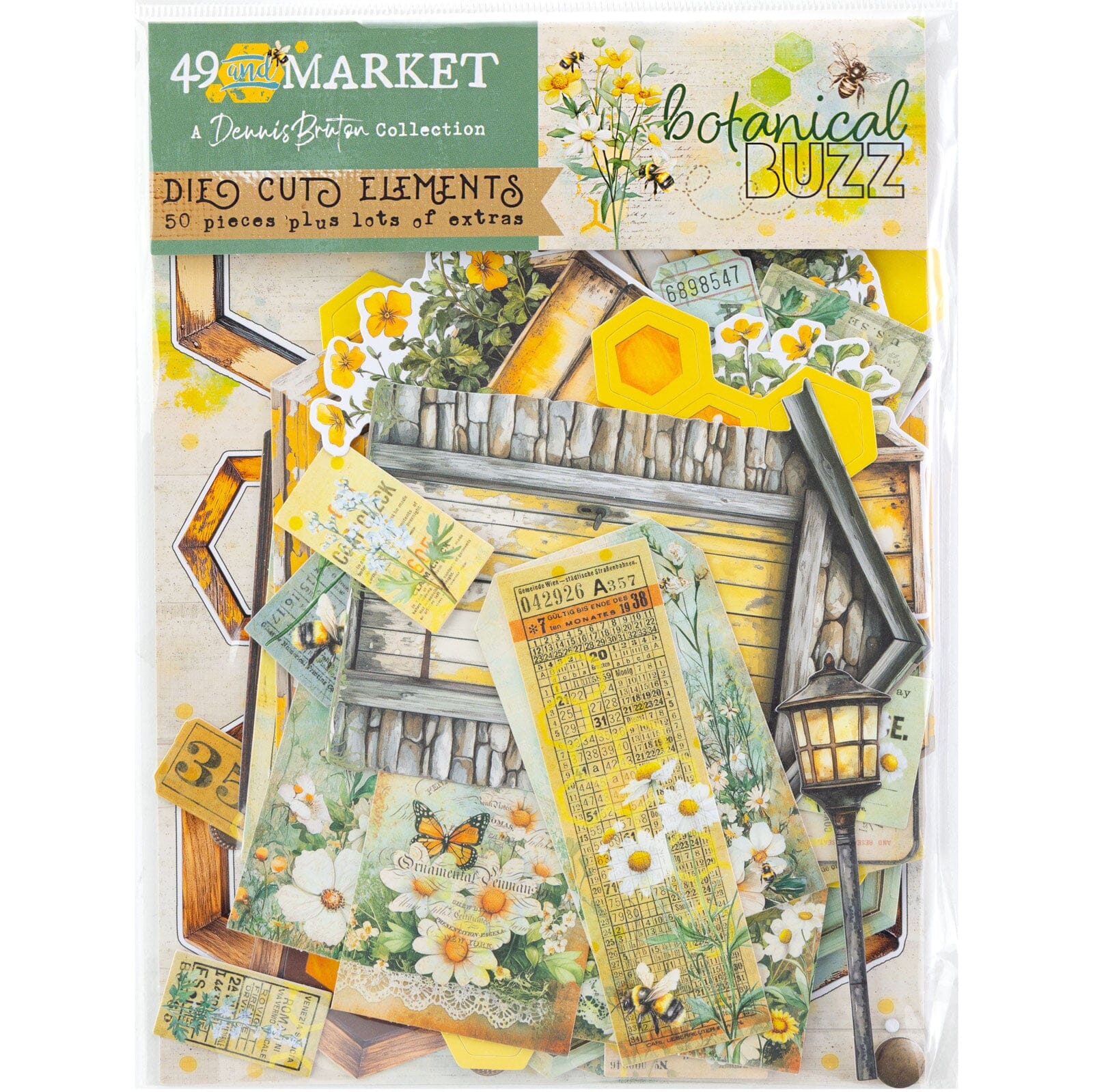 49 and Market Botanical Buzz - Die-cut Elements Surfaces 49 and Market 
