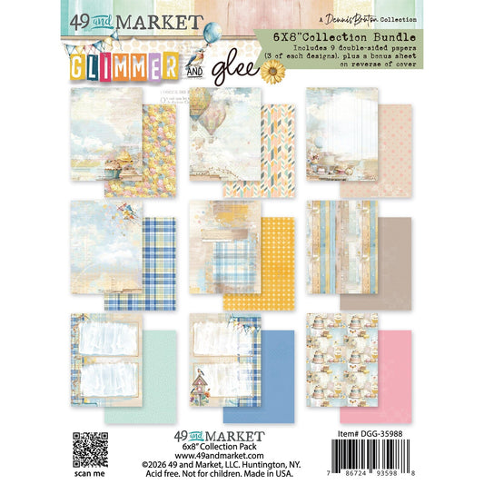 49 and Market Glimmer and Glee - 6 x 8 Collection Pack Surfaces 49 and Market 