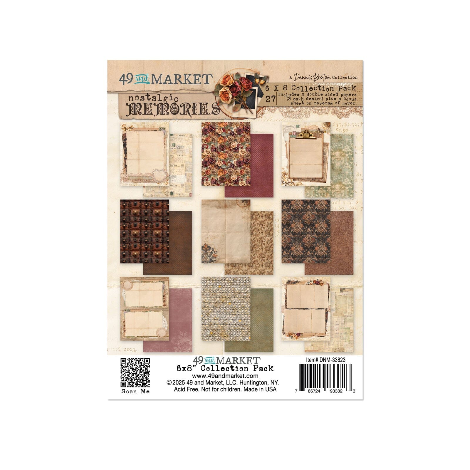 49 and Market Nostalgic Memories - 6X8 Collection Pack Surfaces 49 and Market 