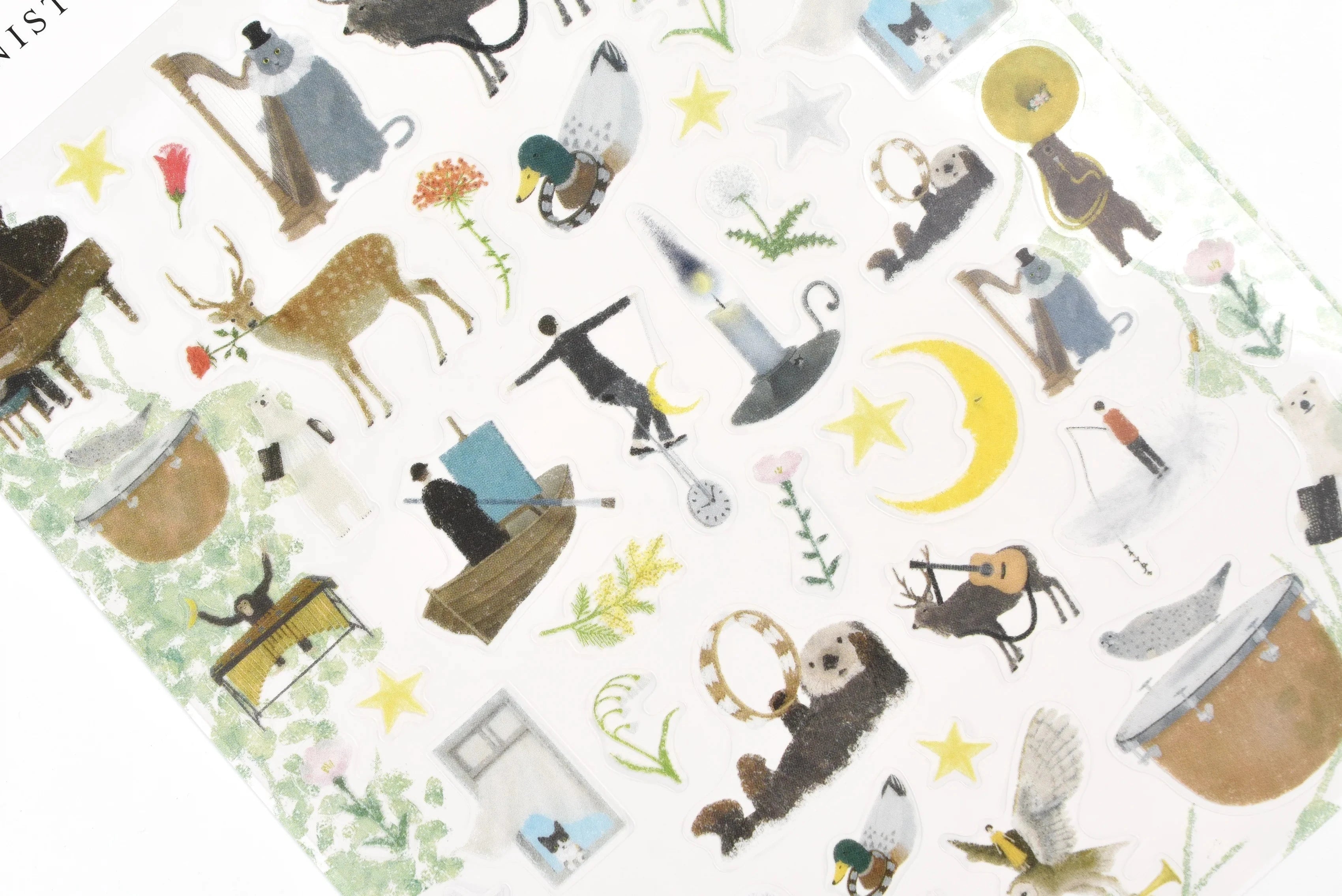 Cozyca Akira Kusaka Sticker Sheet - Protagonists 1 Surfaces Cozyca 