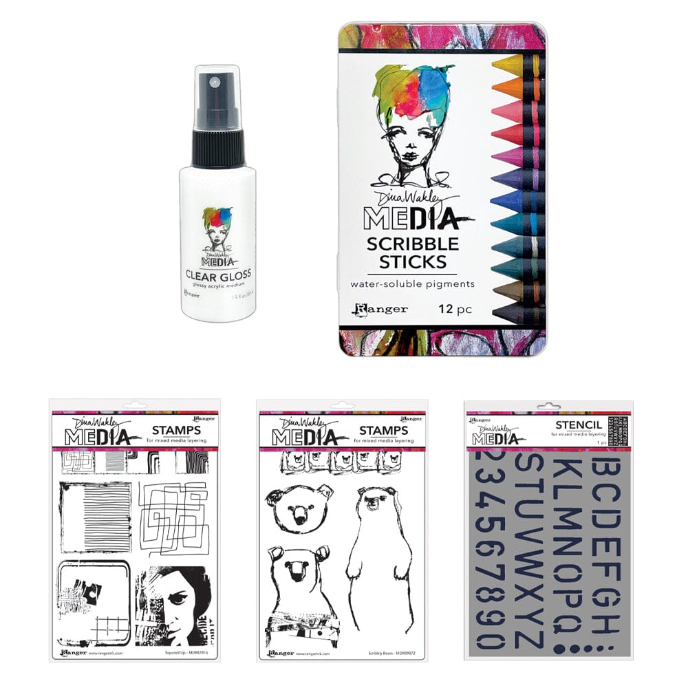 Dina Wakley MEdia Assortment Bundle Bundles Dina Wakley Media 