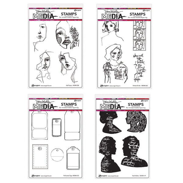 Hotsell Private listing Dina Wakley Media Rubber Stamp Set