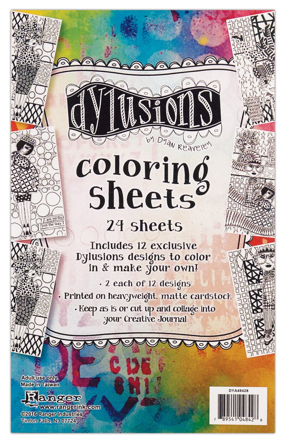 Dylusions Colouring Sheets Collection 1 Surfaces Dylusions 