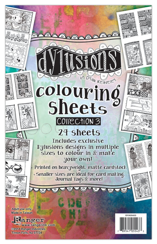 Dylusions Colouring Sheets Collection 3 Surfaces Dylusions 
