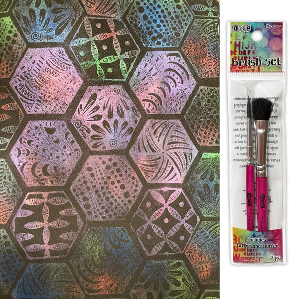 Dylusions Dyamond Brush Set - 2pc Tools & Accessories Dylusions 