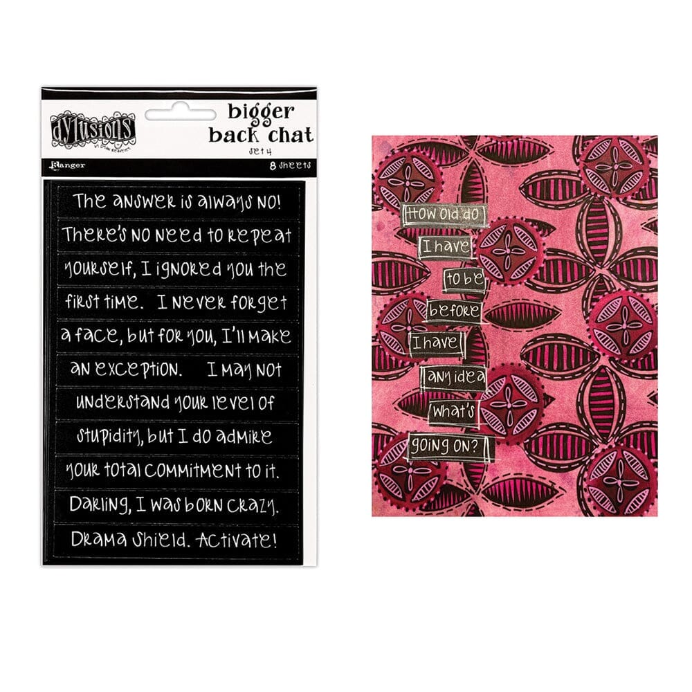 Dylusions Bigger Back Chat - Black 4 Tools & Accessories Dylusions 