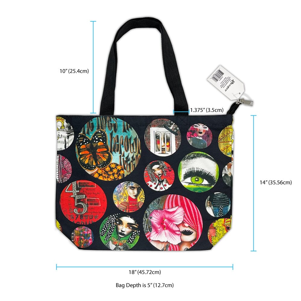 Dylusions Zipper Tote Bag Tools & Accessories Dylusions 