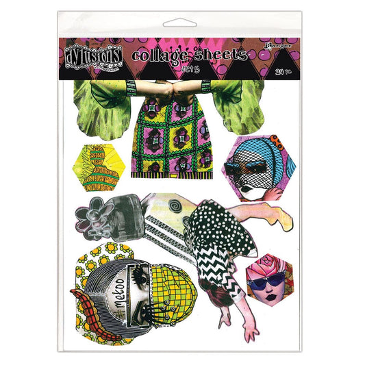 Dylusions Collage Sheets, Set 5 Surfaces Dylusions 