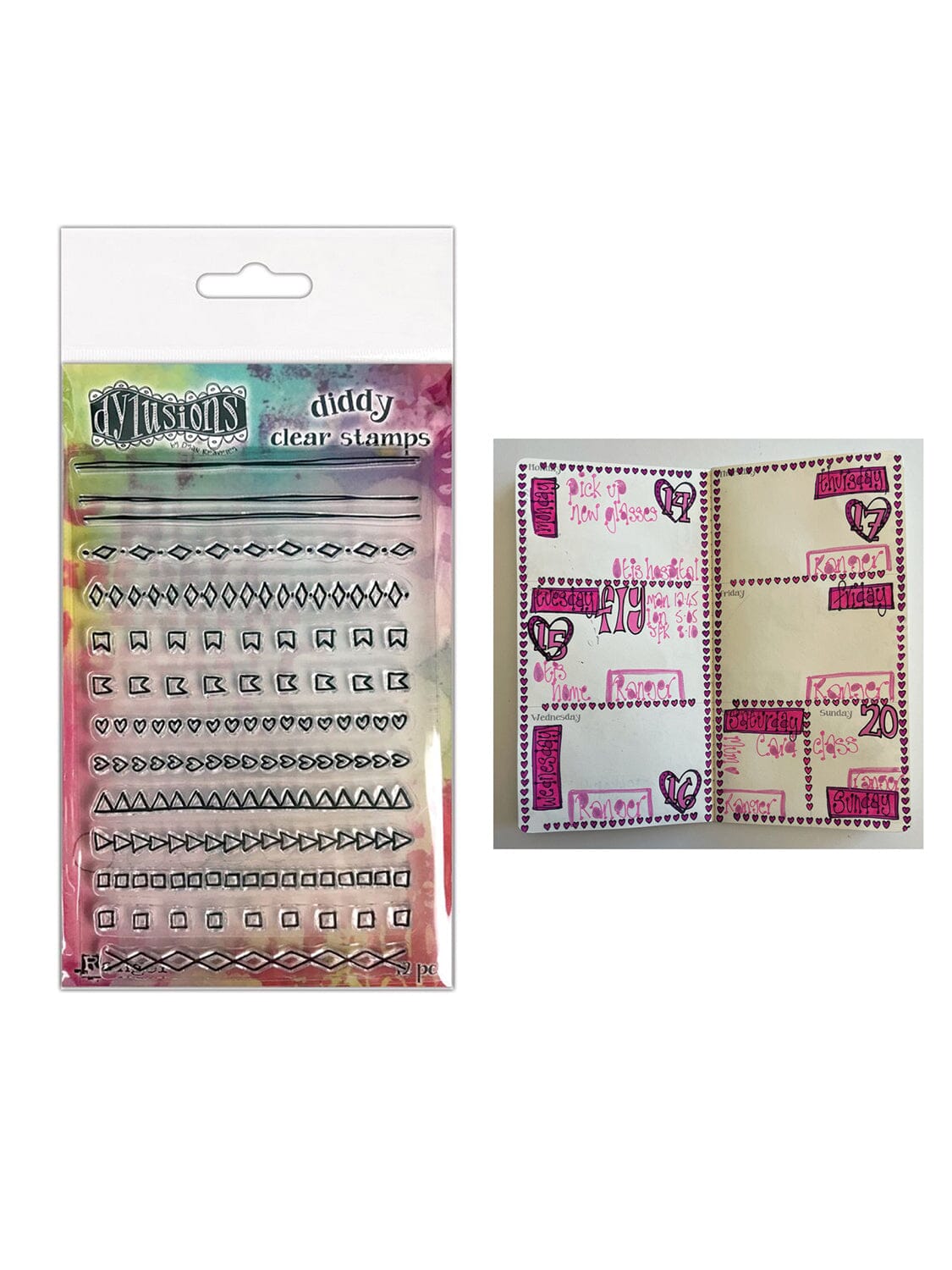Dylusions Diddy Stamp Mini Doodles Stamps Dylusions 