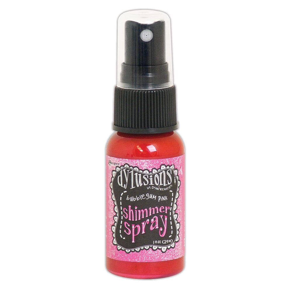 Dylusions Shimmer Spray Bubblegum Pink, 1oz Sprays Dylusions 