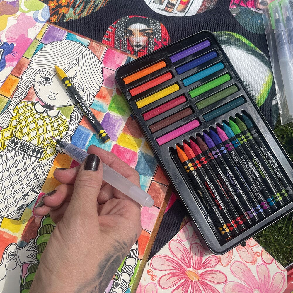 Dylusions Intense Colour Caykes & Sticks, Set 1 Writing & Coloring Dylusions 