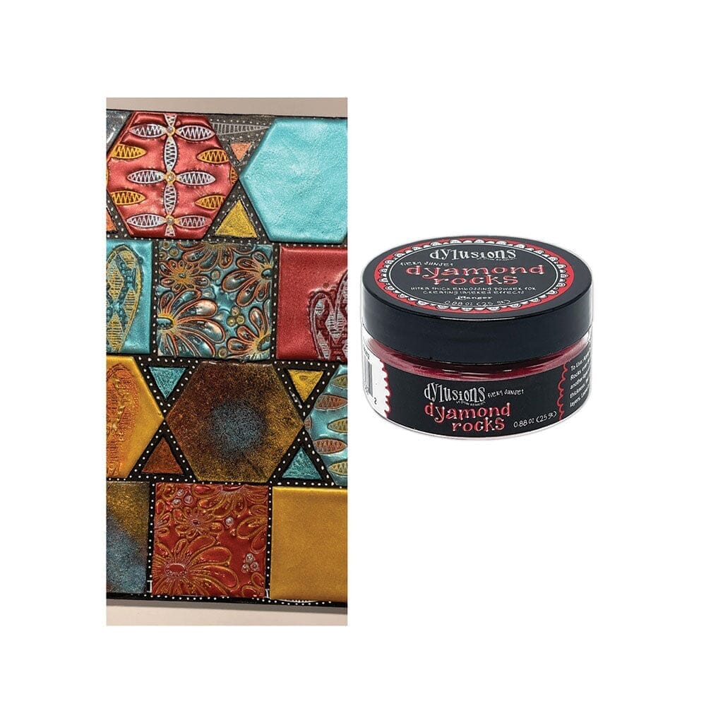 Dylusions Dyamond Rocks - Fiery Sunset Powders Dylusions 