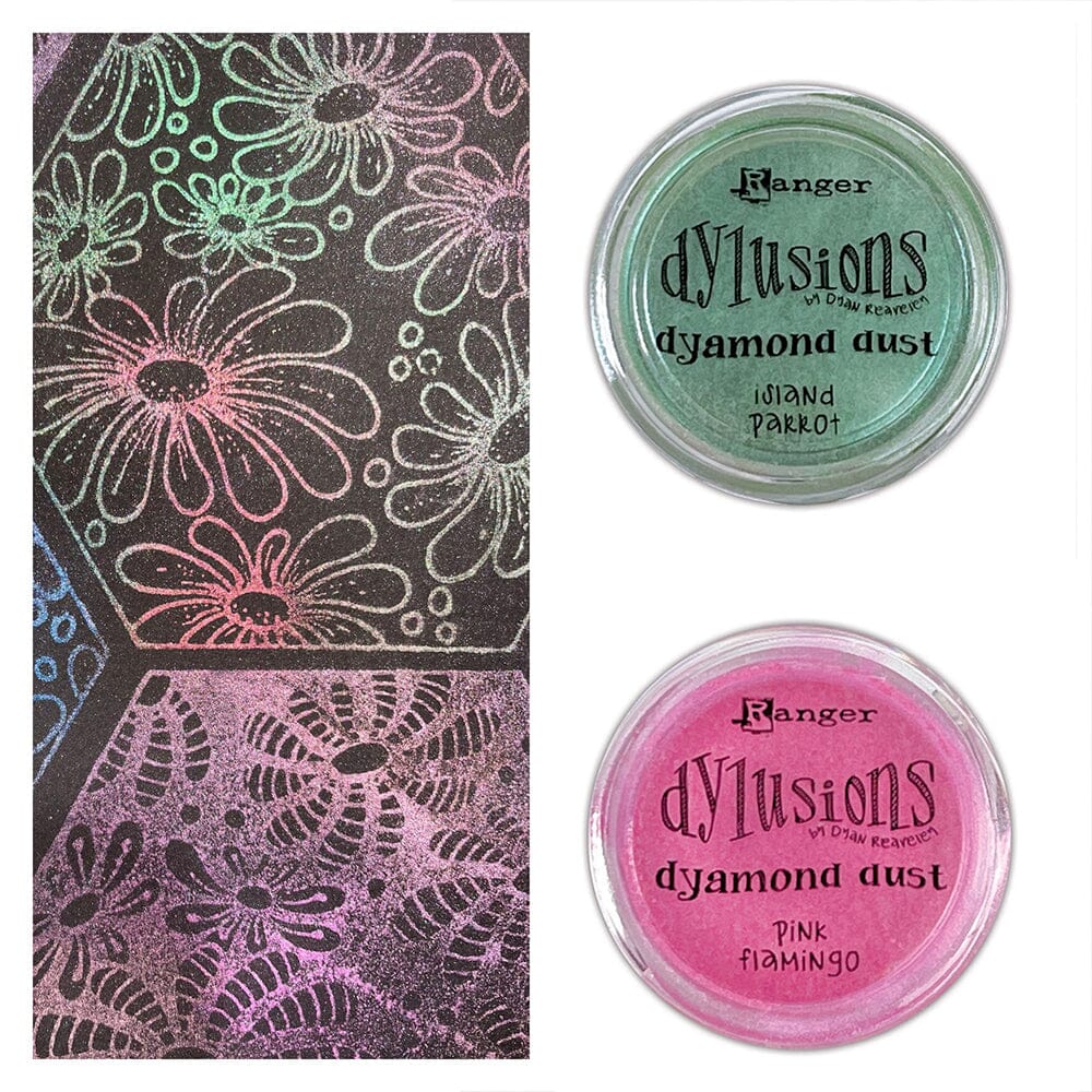 Dylusions Dyamond Dust - Pink Flamingo Powders Dylusions 