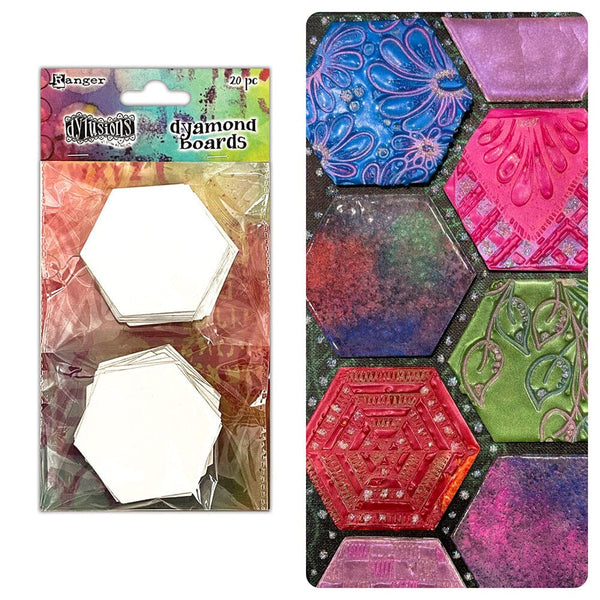 Dylusions Dyamond Boards - Hexagon Surfaces Dylusions 