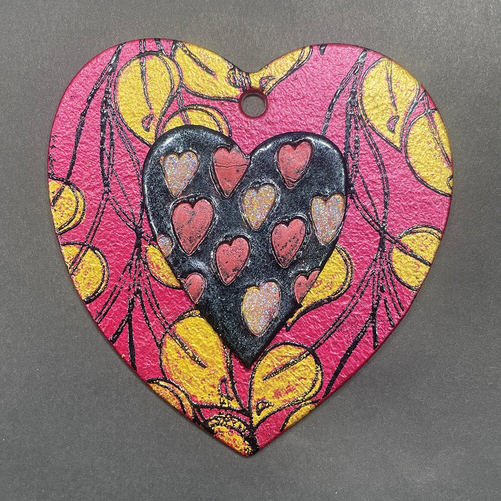 Dylusions Dyamond Boards - Assorted Large Hearts Surfaces Dylusions 