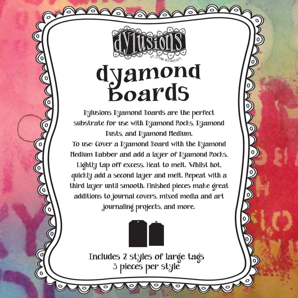 Dylusions Dyamond Boards - Large Tags Surfaces Dylusions 