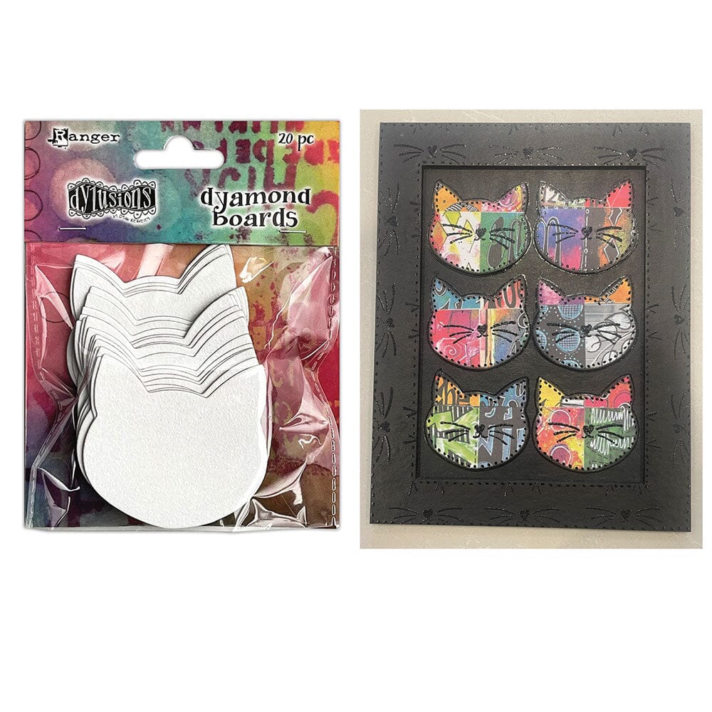 Dylusions Dyamond Boards - Small Cats Surfaces Dylusions 