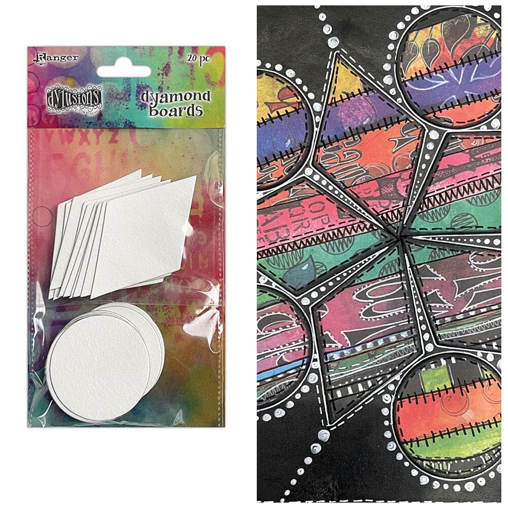 Dylusions Dyamond Boards - Small Circles and Diamonds Surfaces Dylusions 