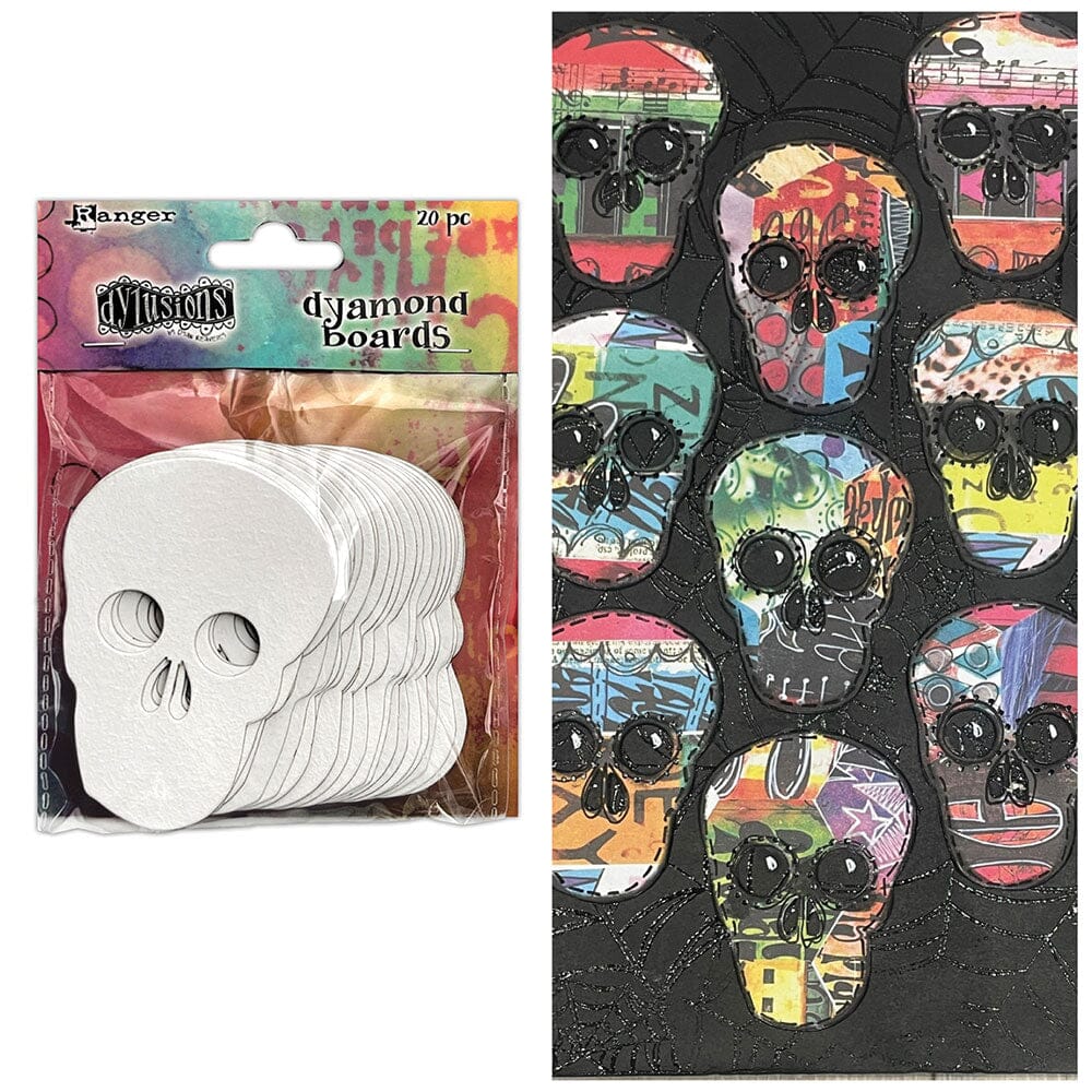 Dylusions Dyamond Boards - Small Skulls Surfaces Dylusions 